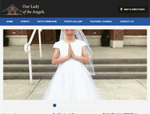 Tablet Screenshot of ourladyoftheangels.net